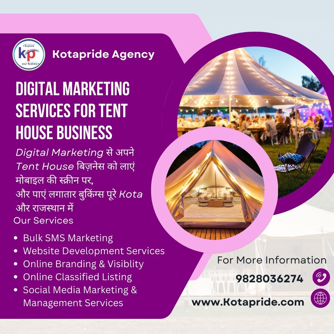 Digital Marketing For Tent House