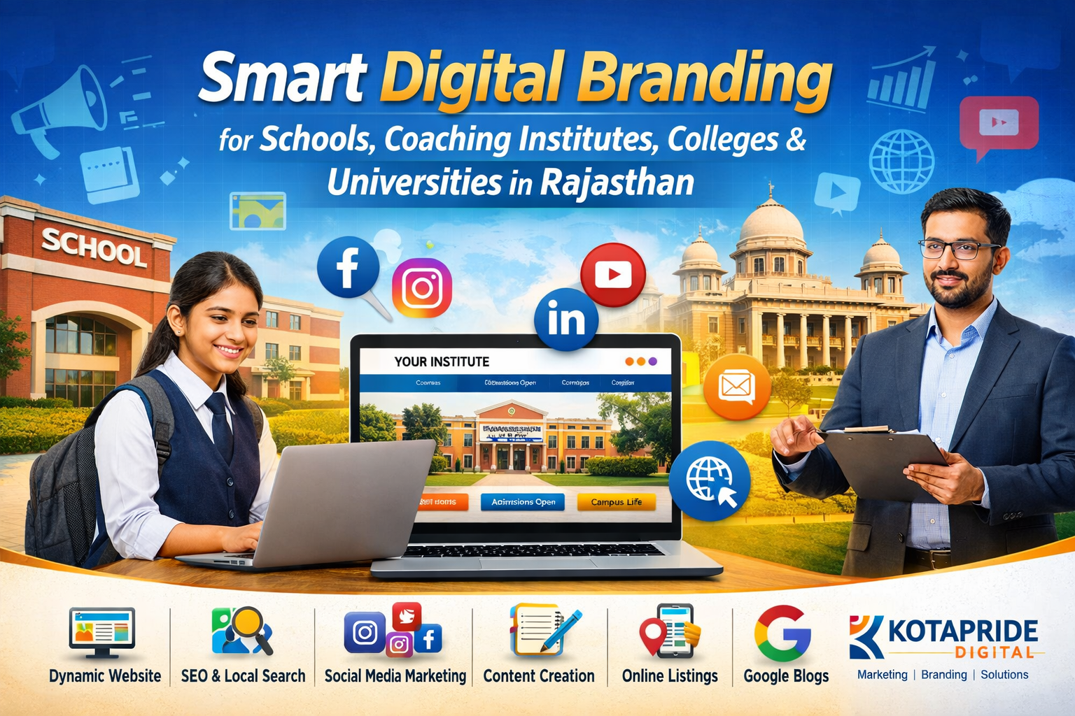 Digital Branding For School, College, Universities & Coaching Institute