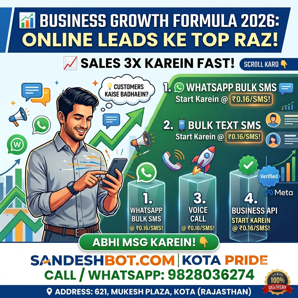 Top 4 Bulk SMS & WhatsApp Marketing Strategies For Business Growth (2026 Guide)