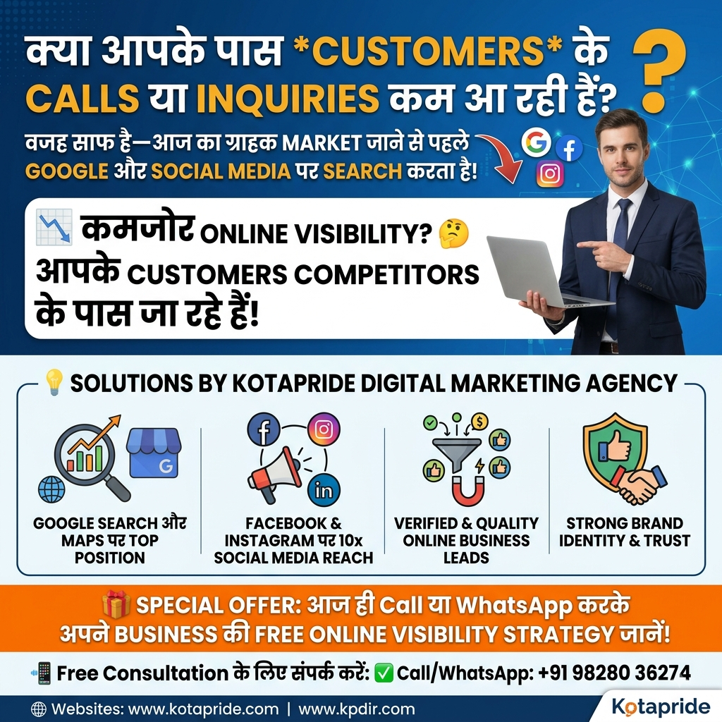 Digital Marketing Services in Kota – Increase Online Visibility, Leads and Sales