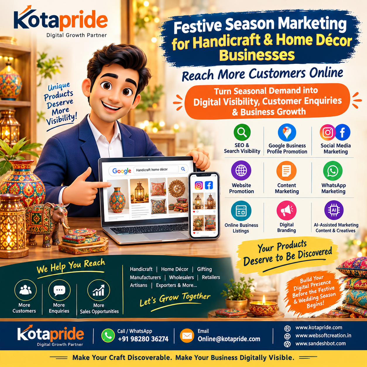 Digital Marketing for Handicraft and Home Décor Businesses